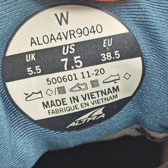 Altra Lone Peak 6 Shoes Women's Size 7.5 US Trail Running ALOA4VR9040 - Picture 11 of 11